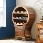 wooden wine cabinet