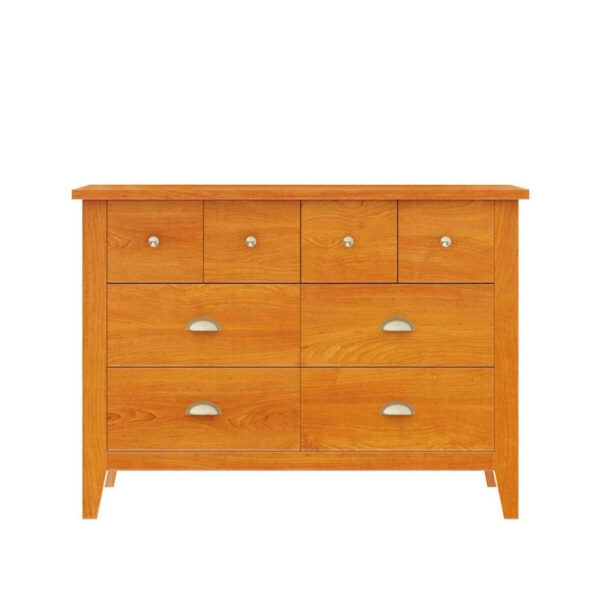 Modern Chrome Solid Wood Traditional Chest Of 8 Drawers And Dresser