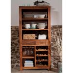 wood liquor cabinet