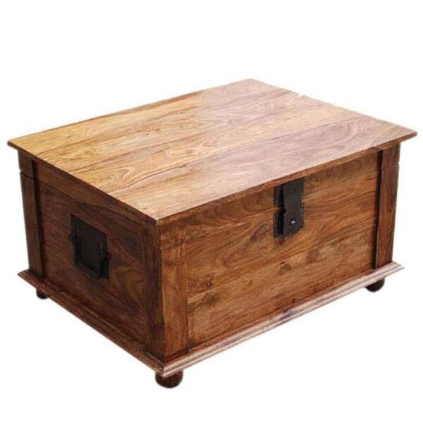 Modern Bonnat Solid Wood Storage Natural Chest