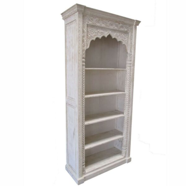 wooden bookshelf