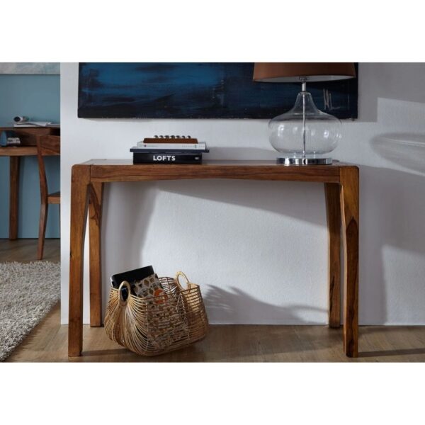 Classic Evergreen Teak Wood Sleek Console Table Medium 120x40x80
