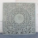 hand carved headboard
