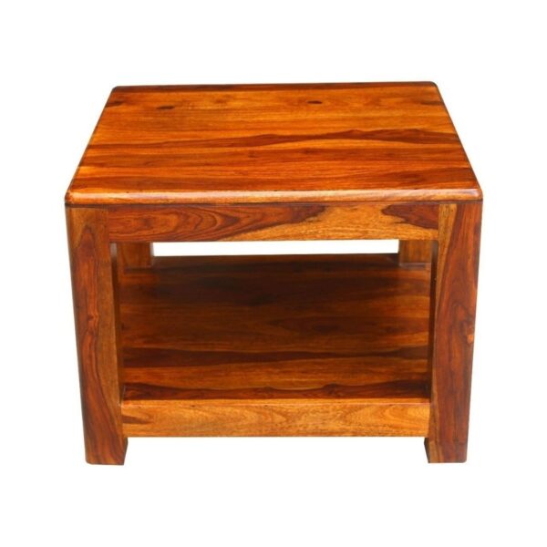 Modern Bonnat Solid Wood Brown Bedside Table