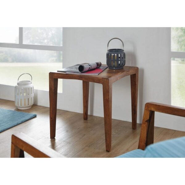 Classic Evergreen Teak Wood Elegant Small Side Table