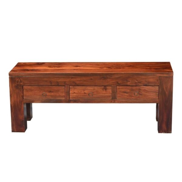 Modern Bonnat Rectangular Coffee Table With 3 Drawers