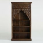 hand carved bookshelf