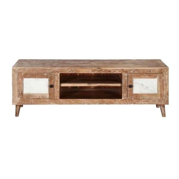 Modern Indian Solid Wood Natural TV Unit