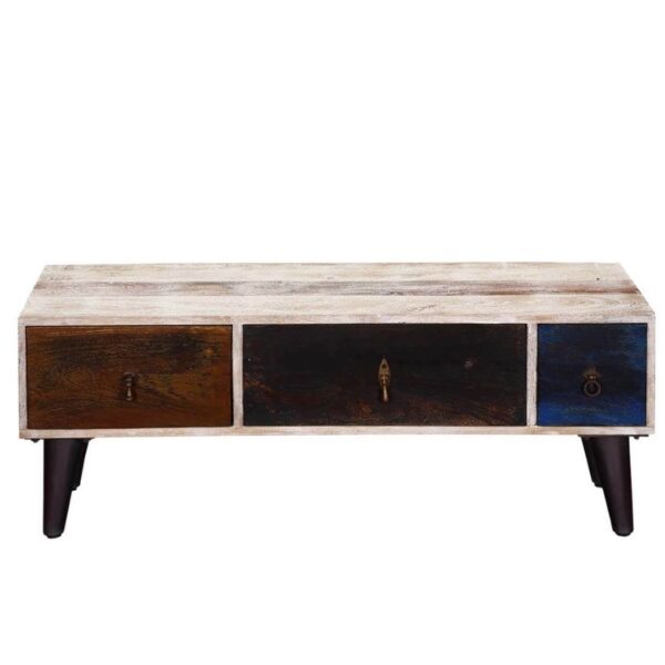 Modern Solid Wood Multi-color TV Unit