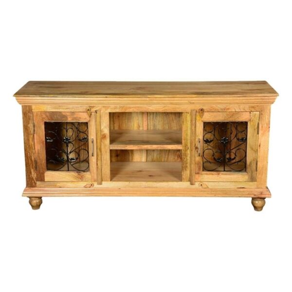 Hand Carved Jodha Solid Wood Sideboard TV Cabinet