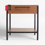 industrial style bedside table