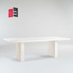 whitewashed dining table