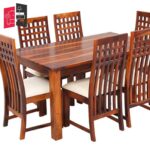 teak modern dining table