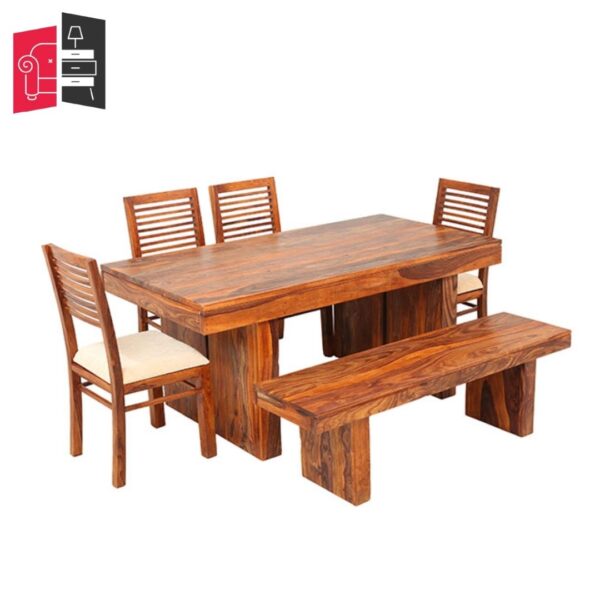 dining table set with bench