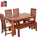 teak wood dining table chairs