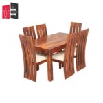 wooden dining table 6 seater