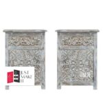 bedside table rattan